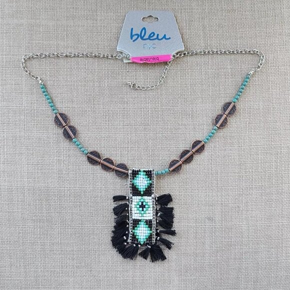 bleu Jewelry - Bleu NYC Women Necklace Black Tassel Multi Color Beads Fashion Jewelry NWT $32